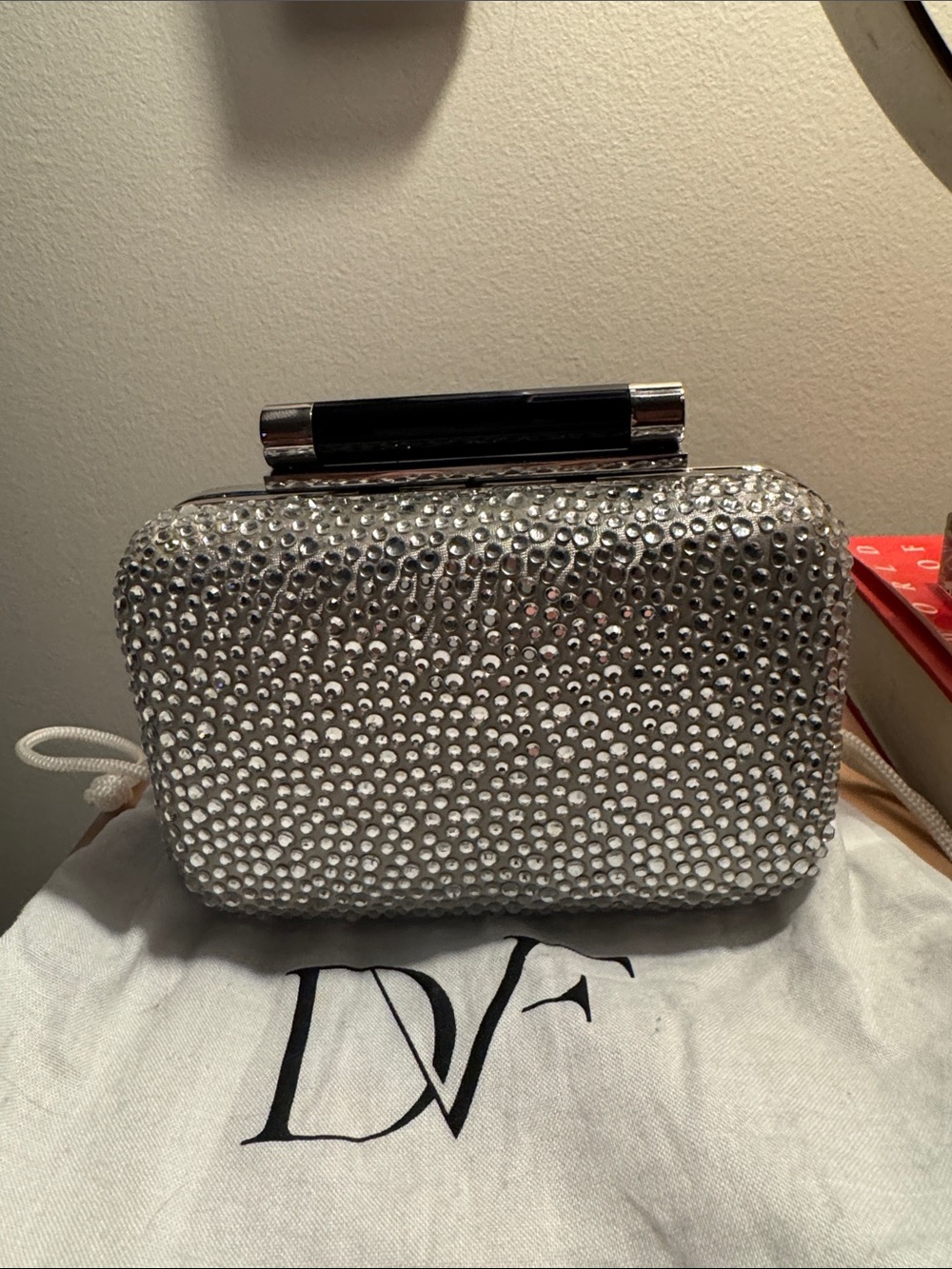 DVF Evening Bag- Rhinestone & Leather Clutch $295
Convertible Chain Bag NWOT - Picture 8 of 8
